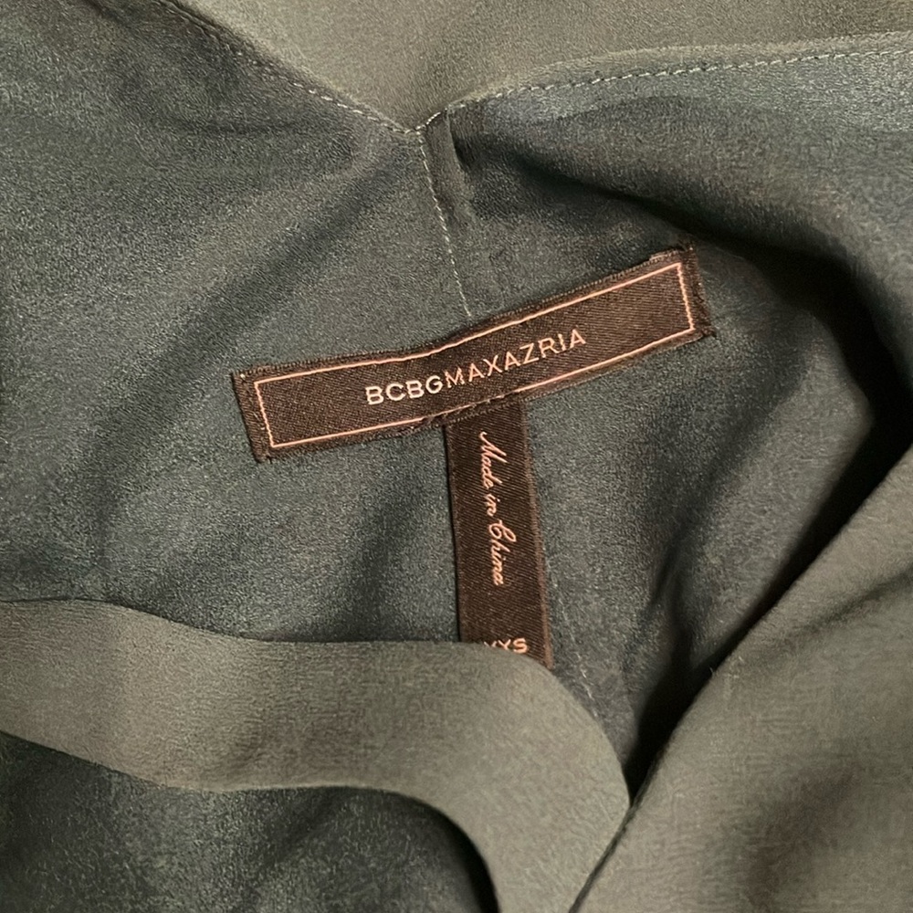 SOLD BCBGMaxAzria | Dresses | Bcbg
Asymmetrical Dress In Dark Green